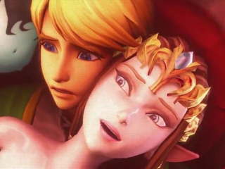 Link Cuckolded by Princess Zelda Enjoying Ganon's phallus