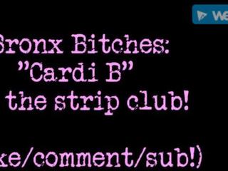 Bronx suki: cardi b żyć w the rozbieranie klub!