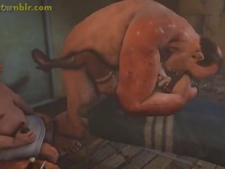 Lulu fucked hard in 3D monster xxx film animation