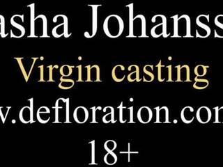 Masha johansson virgin’s first casting on camera: x rated movie ae