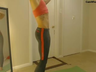 Spandex Muscle lassie Yoga