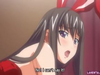 Hentai goddess In Bunnygirl Costume Rides Hard pecker