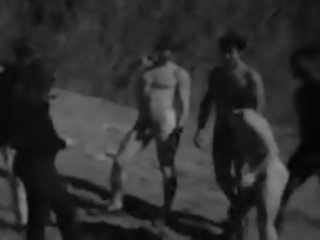 Vintage Nudist clip from the 60's, Free dirty clip 1f