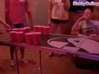 Beer Pong Game Ends Up In An Intense College X rated movie Orgy
