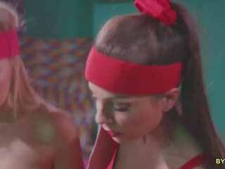 Uusi mademoiselle sisään a lesbo aerobinen klubi, vapaa seksi elokuva 87 | xhamster