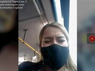 Lassie on a Bus clips Her Tits Risky, Free sex 76