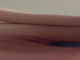 Curvy tenåring masturbrates på seng