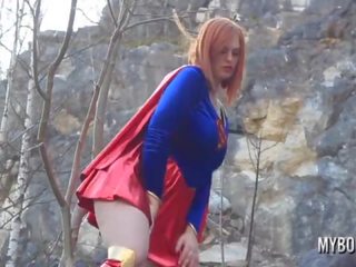 Alexsis เฟย์ นมโต superwoman คอสเพลย์ กลางแจ้ง การเล่น