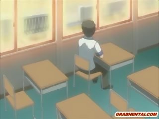 Δέσιμο hentai φοιτήτρια κοιτώντας αυτήν swain πατήσαμε σε ο classr