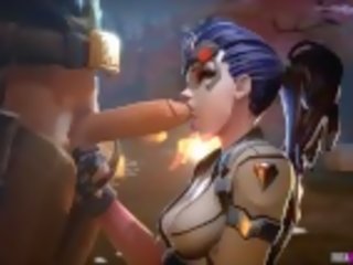 Overwatch heroes x rated film time with big cocks