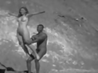 Vintage Nudist clip from the 60's, Free dirty clip 1f