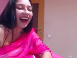 Indiane kamera kompjuterike e dashura në saree tregon të saj cica: falas seks film 6b