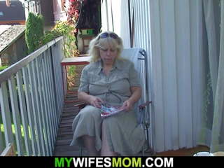 He Caught Cheating with Blonde Mother Inlaw: Free adult film 04