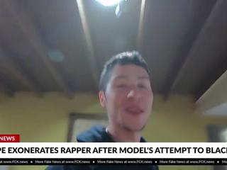 Fck ειδήσεις - λατίνα fucks φημισμένος rapper επί κάμερα