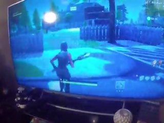 BIG TITS gamer mademoiselle getting fucked playing FORTNITE
