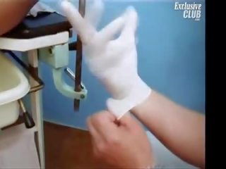 Blondýna valerie gyno fetiš lekárske zrkadlo pička examinat