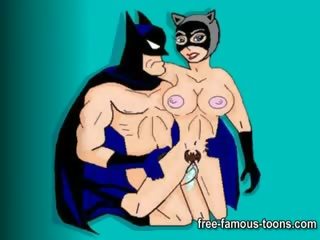 Batman з catwoman і batgirl оргії