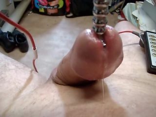Electro cum stimulation ejac electrotes sounding shaft and ass