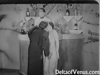 אותנטי משובח x מדורג אטב 1930s - שתי נשים וגבר שלישיה