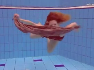 Matrosova smashing Ginger Pussy in the Pool, dirty movie 24