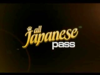 All Japanese Pass: Sweet asian babe gets pussy played at vibrator.