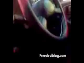 Charming indian damsel enjoy in car with bf with hindi audio
