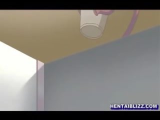 Busty hentai coed fucked by monster tentacles