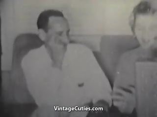 Fascinating adult Couple Banging Hard (1950s Vintage)