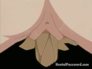 Pekné blondýna anime gal získavanie zovretý chňapnúť prenikol podľa a tučný penis